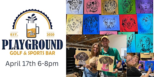 Primaire afbeelding van Pups Paints & Pints w/Studiosrv at Playground Golf and Sports Bar!