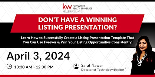 Hauptbild für Don’t Have a Winning Listing Presentation?