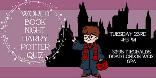 Primaire afbeelding van World book night Harry Potter Quiz
