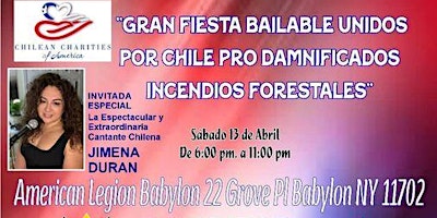 Gran Fiesta Unidos por Chile, Pro Damnificados Incendios forestales. primary image