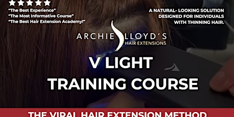 Train in the Viral V light hair extensions application