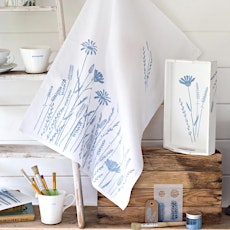 Decorative Tray and Stencilling Tea Towel Workshop with Melanie Ward