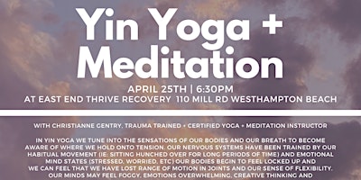 Imagem principal do evento Yin Yoga + Meditation