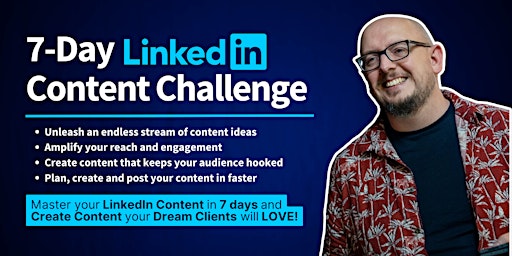 Immagine principale di LinkedIn Content Challenge (7-Days) 