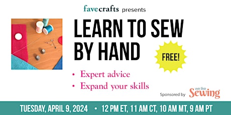 Learn to Sew by Hand