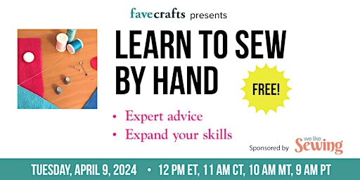 Imagen principal de Learn to Sew by Hand