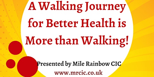 Primaire afbeelding van A Walking Journey for Better Health is Not Just Walking