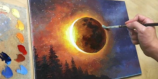 Imagen principal de Adult Eclipse Canvas Painting