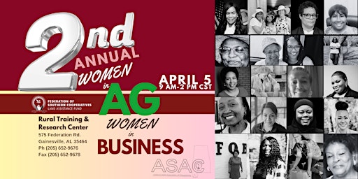 Imagem principal do evento ASAC Women in Ag/Women in Business