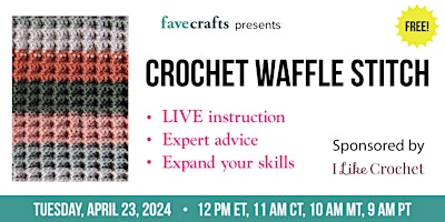 Hauptbild für Learn to Crochet the Waffle Stitch