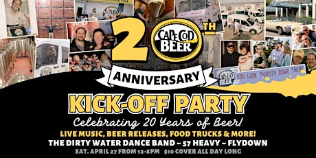 Cape Cod Beer's 20th Anniversary Kick-off Party primary image
