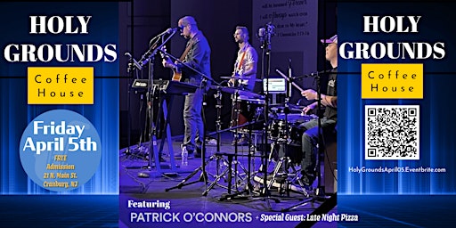 Imagem principal de HOLY GROUNDS Coffee House presents: The Patrick O'Conners Band