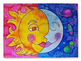 Imagen principal de Kids Eclipse Canvas Painting