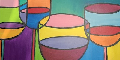 Image principale de Color-Blocked Wine - Paint and Sip by Classpop!™