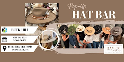 Primaire afbeelding van Pop Up Custom Hat Bar with Raven Rae