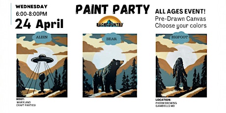 All Ages Paint Night   @ Pherm Brewing with Maryland Craft Parties