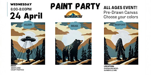 All Ages Paint Night   @ Pherm Brewing with Maryland Craft Parties primary image