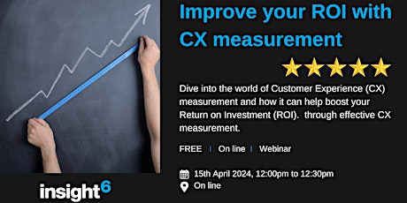 Improve your ROI with CX measurement