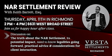 NAR Settlement Review in Richmond