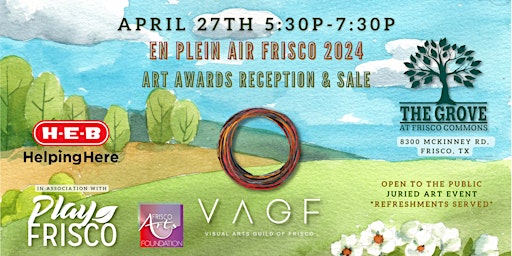 Image principale de En Plein Air Frisco 2024: Art Award & Reception