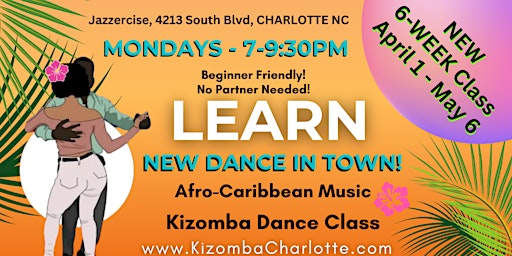 Imagen principal de Kizomba Dance Class - FREE - Beginner Friendly - Afro-Caribbean Music