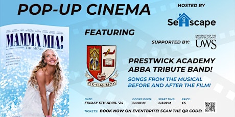 Mamma Mia! Film screening with live musicians in aid of SeAscape.