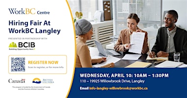 Hauptbild für WorkBC Langley Hiring Fair