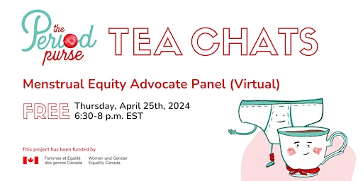 Primaire afbeelding van Menstrual Equity Advocate Panel (Virtual) with The Period Purse