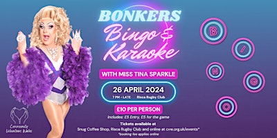 Bonkers Bingo and Karaoke with Tina Sparkle primary image