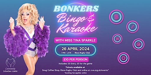 Bonkers Bingo and Karaoke with Tina Sparkle primary image