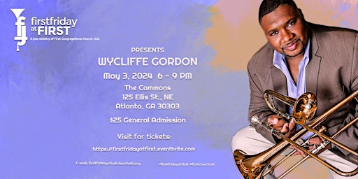 First Friday at First "LIVE"- Jazz Series 2024 -  Wycliffe Gordan - May 3  primärbild