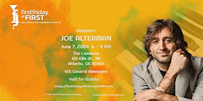 Hauptbild für First Friday at First "LIVE"- Jazz Series 2024 -  Joe Alterman - June 7
