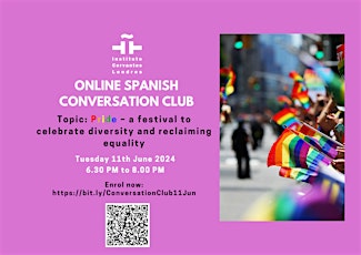 Online Spanish Conversation Club - Tuesday, 11 June 2024 - 6.30 PM primary image