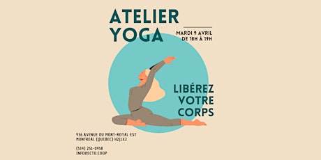 ATELIER ECTO : Cours d'introduction au Yoga - Marine Farge primary image