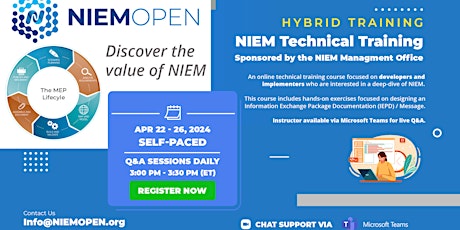 NIEM Technical Training - April 2024 (HYBRID)