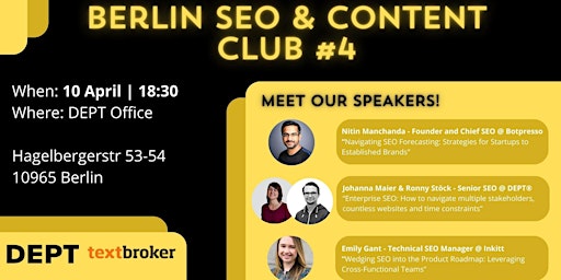 Hauptbild für Berlin SEO & Content Club #4