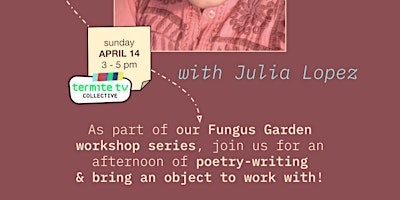 Imagen principal de Poetry Workshop with Julia Lopez