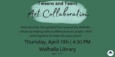 Imagen principal de TWEENS/TEENS: Collaborative Art - Walhalla Library