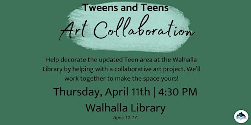 Immagine principale di TWEENS/TEENS: Collaborative Art - Walhalla Library 