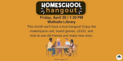 Imagem principal do evento Homeschool Hangout - Walhalla Library
