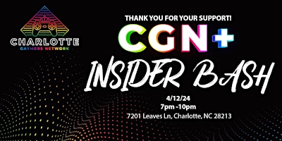 CGN+ Insider Bash! primary image