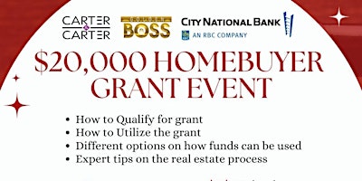 How to Get  a 20,000 Property Purchase Grant Workshop primary image