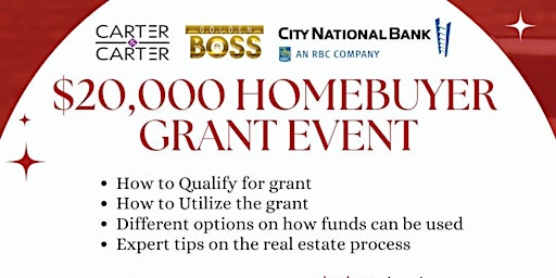 Imagen principal de How to Get  a 20,000 Property Purchase Grant Workshop