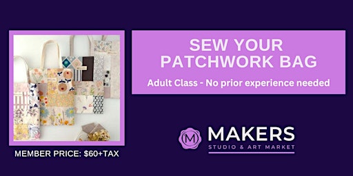 Imagen principal de Sew your own customized patchwork bag.