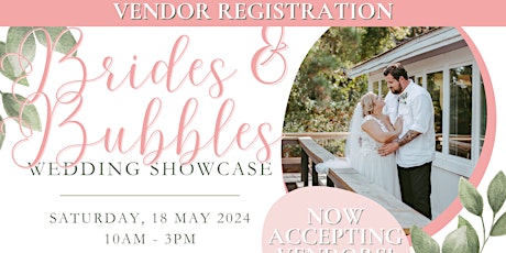VENDOR REGISTRATION: Brides & Bubbles Wedding  Showcase