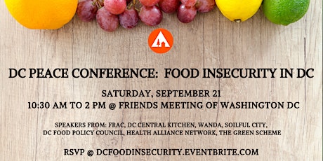 DC Peace Conference: Food Insecurity in DC primary image