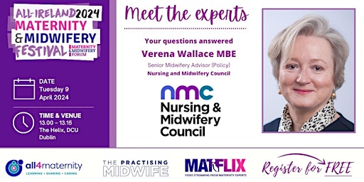 Primaire afbeelding van Meet The Expert  from Nursing and Midwifery Council - AT THE VENUE