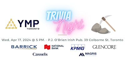 Image principale de YMP Toronto – Trivia Night Social