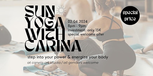 Imagen principal de Sun yoga with Carina