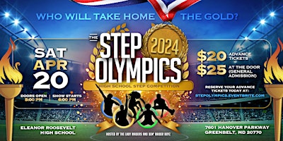 Primaire afbeelding van The 2024 Step Olympics: *ONLINE SALES ENDED -BUY YOUR TICKETS AT THE DOOR*